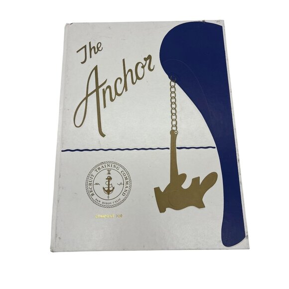 The Anchor 1988 Navy Yearbook Recruit Training Command San Diego CA Company 210 - Picture 1 of 11